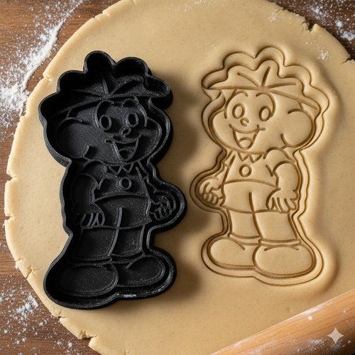 Emporte-piece personnage dessin anime 8 cm pour biscuits et patisserie