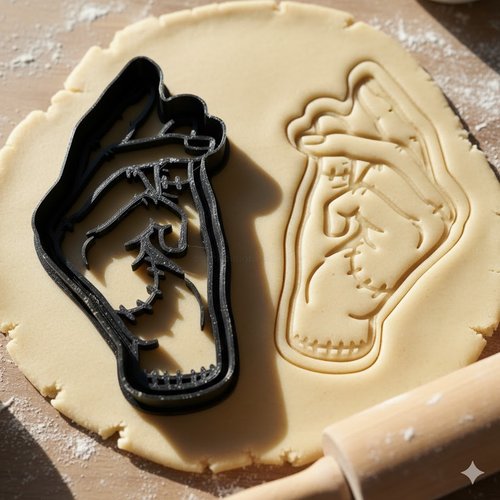 Emporte-piece main thing mercredi addams - moule a biscuit 8 cm