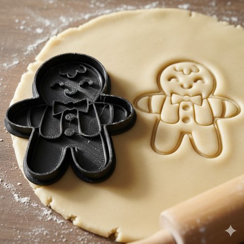 Emporte-pièce bonhomme pain d'epice 8 cm - moule biscuits noël