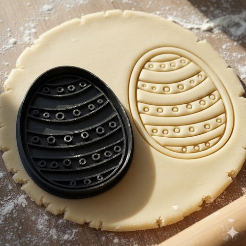 Emporte-pièce oeuf de pâques 8 cm - moule à biscuit artisanal
