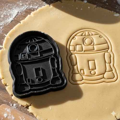 Emporte-piece r2d2 star wars - moule biscuit artisanal 8 cm