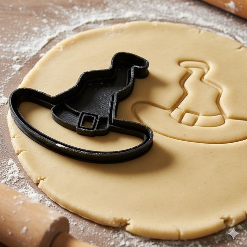 Emporte-piece chapeau de sorciere 8 cm - moule biscuit halloween