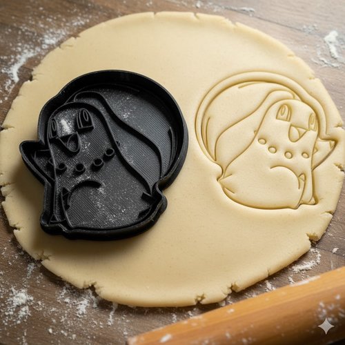 Emporte-piece fantome kawaii 8 cm - moule biscuit artisanal