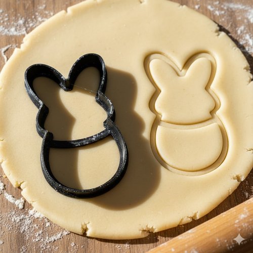 Emporte-pièce lapin de pâques 8 cm - moule à biscuit artisanal