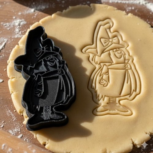 Emporte-pièce sorcière d'halloween 8 cm - moule à biscuit artisanal