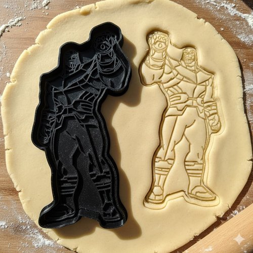 Emporte-piece thanos marvel pour biscuits et pate a sucre - 8 cm