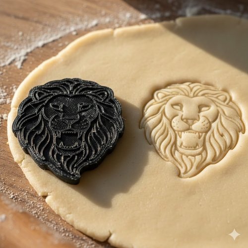 Emporte-piece lion 8 cm - moule a biscuits et pate a sucre