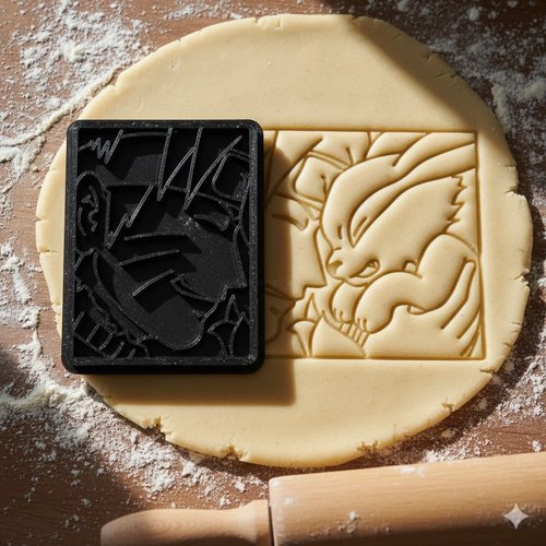 Emporte-piece naruto et kurama 8 cm pour biscuits et patisserie