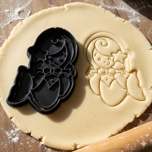 Emporte-piece sirene 8 cm - moule a biscuit artisanal