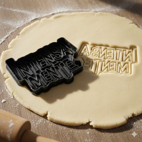 Emporte-pièce intensamente 8cm - moule à biscuits artisanal noir