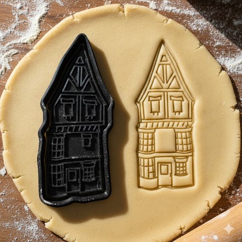 Emporte-pièce maison alsacienne 8cm - moule biscuit artisanal