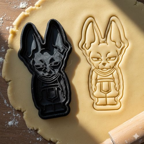 Emporte-piece beerus dragon ball pour biscuits et patisserie - 8 cm