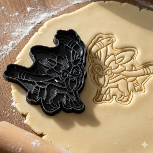 Emporte-piece pokemon sylveon nymphali 8 cm - moule biscuit artisanal