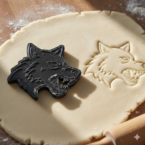 Emporte-piece loup artisanal 8 cm - moule biscuit patisserie