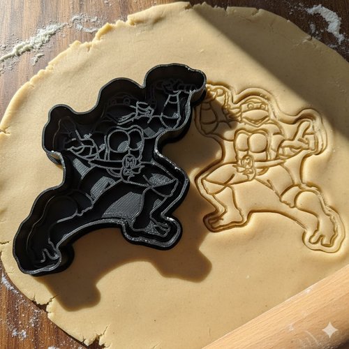 Emporte-pièce tortue ninja 8 cm - moule à biscuit artisanal