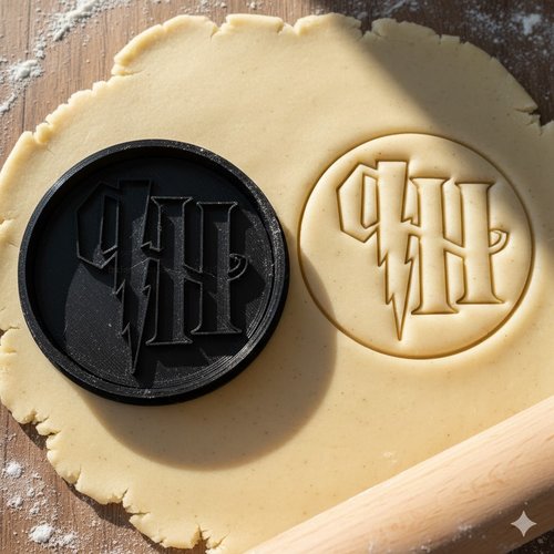 Emporte-pièce harry potter logo 8cm - tampon à biscuits artisanal