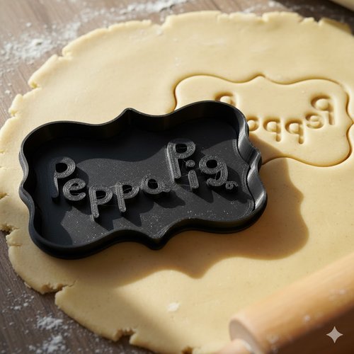 Emporte-piece peppa pig 8 cm - moule a biscuits et pate a sucre
