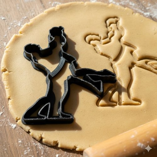 Emporte-pièce danseur de hip-hop 8 cm - moule à biscuit artisanal