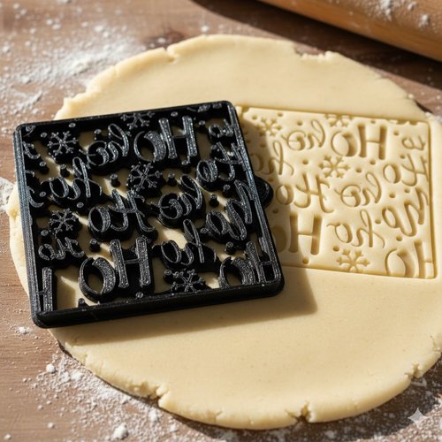 Emporte-pièce ho ho ho noël - moule à biscuits artisanal 8 cm