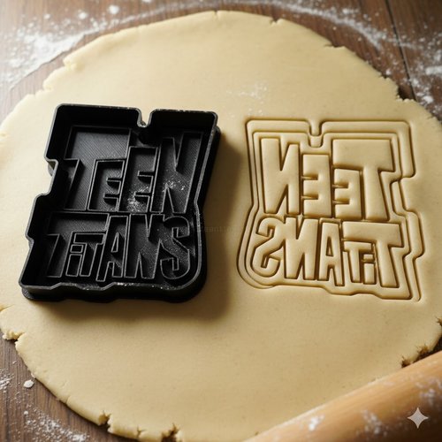 Emporte-piece teen titans pour biscuits et pate a sucre - 8 cm