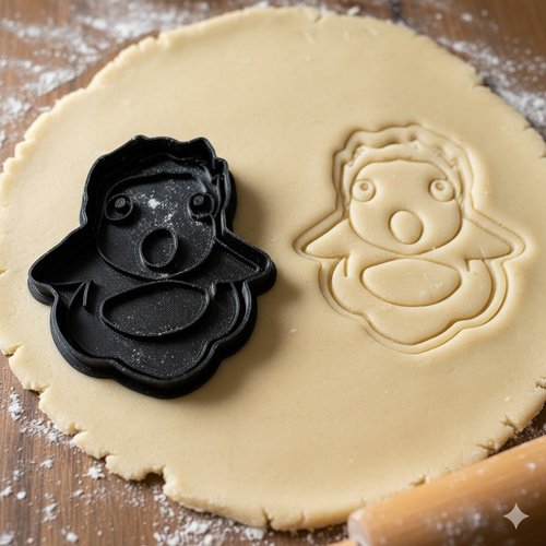 Emporte-piece artisanal pingouin 8 cm pour biscuits et patisserie