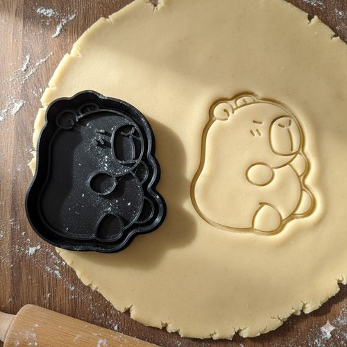 Emporte-piece hamster mignon - moule a biscuit artisanal 8 cm