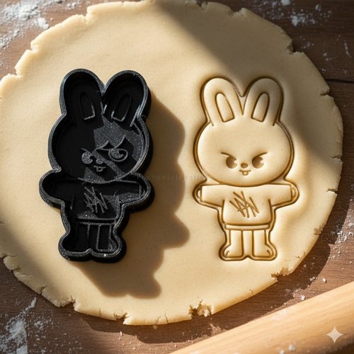 Emporte-pièce lapin skz leebit pour biscuits et pâte à sucre - 8 cm