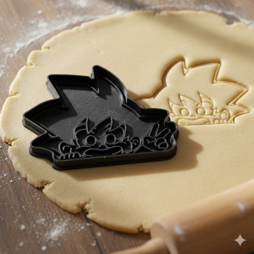 Emporte-piece goku dragon ball - moule biscuits manga 8cm
