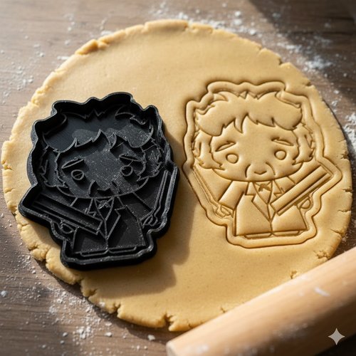 Emporte-piece artisanal personnage chibi pour biscuits et patisserie