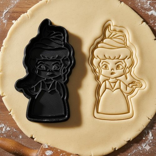 Emporte-piece princesse sorciere - moule a biscuits 8 cm