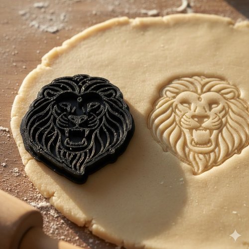 Emporte-piece lion 8cm - moule a biscuit et pate a sucre