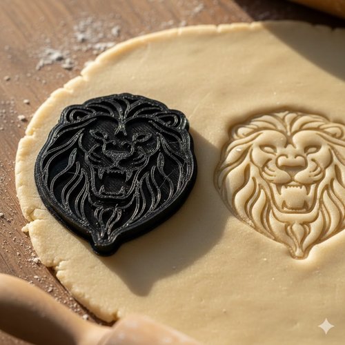 Emporte-pièce lion - moule pâtisserie artisanal 8 cm