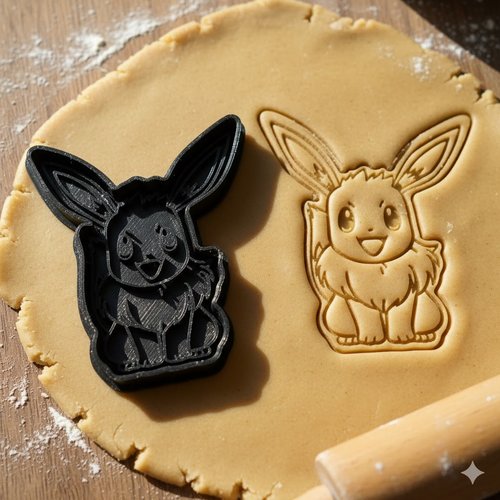 Emporte-pièce eevee - moule à biscuit evoli pour pâtisserie - 8 cm
