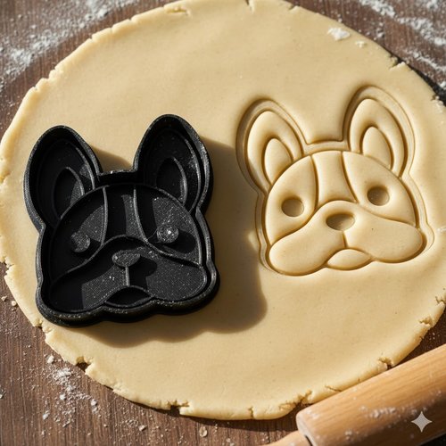Emporte-pièce bouledogue français - moule à biscuit artisanal 8 cm