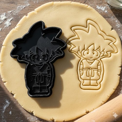 Emporte-piece goku dragon ball pour biscuits et patisserie - 8 cm