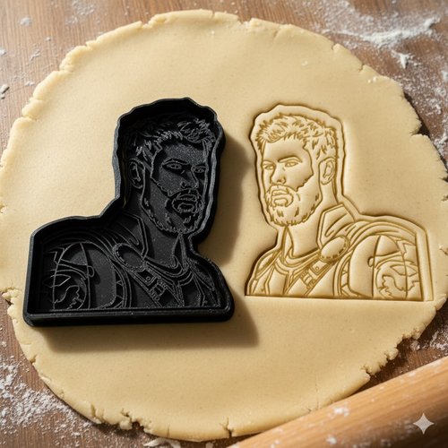 Emporte-pièce thor super-héros - moule à biscuit artisanal 8 cm