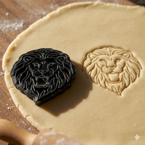 Emporte-pièce lion 8 cm - moule à biscuits pour pâtisserie créative