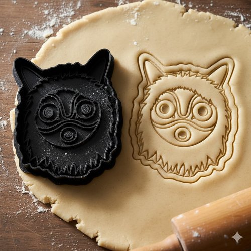Emporte-piece mononoke masque artisanal pour biscuits et patisserie