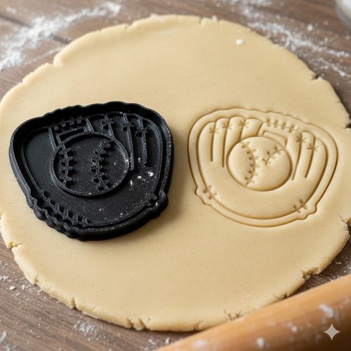 Emporte-pièce gant de baseball - moule à biscuits artisanal 8 cm