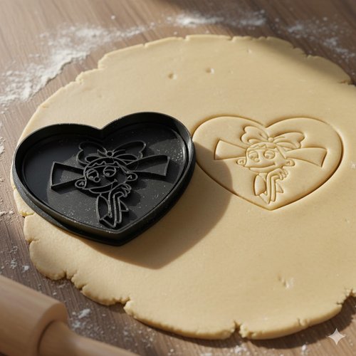 Emporte-piece coeur helga hey arnold - moule patisserie 8 cm