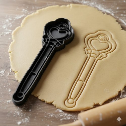 Emporte-piece sceptre magique 8 cm - moule biscuit artisanal