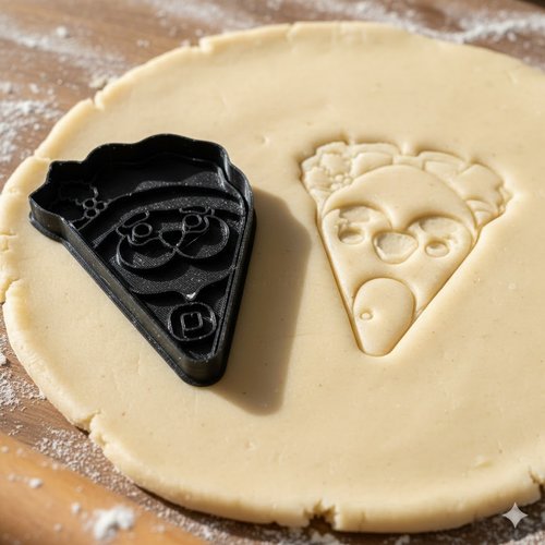 Emporte-piece santa claus 8 cm - moule a biscuit noel artisanal