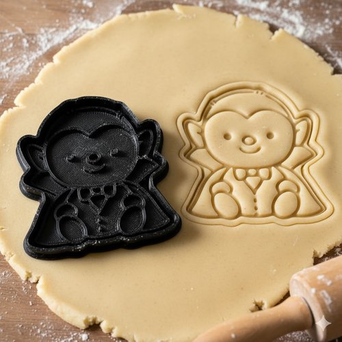 Emporte-piece vampire halloween - moule biscuit artisanal 8 cm