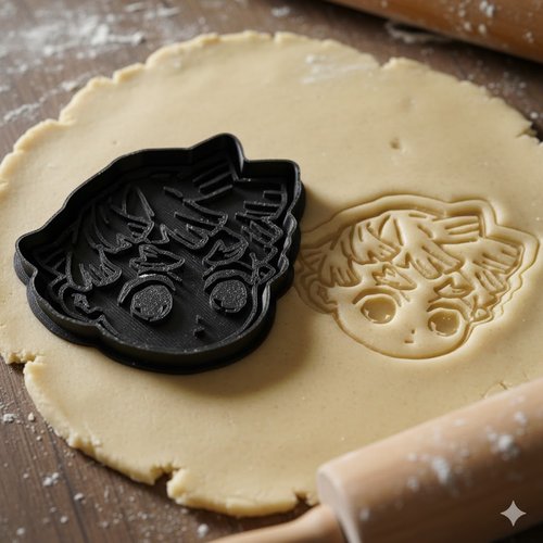 Emporte-piece demon slayer zenitsu 8cm pour biscuits et patisserie