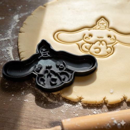 Emporte-piece chien mignon 8 cm - moule biscuit artisanal noir