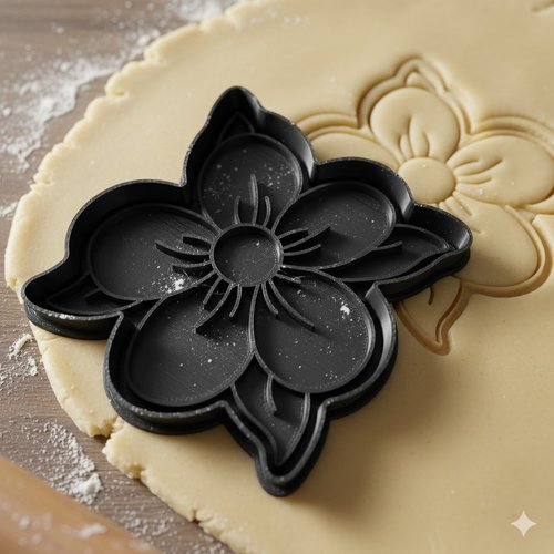 Emporte-piece fleur de sakura 8 cm - moule biscuit artisanal