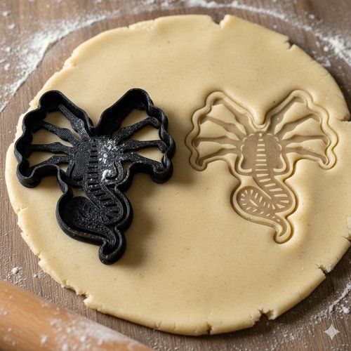 Emporte-piece facehugger alien 8 cm - moule biscuit pâtisserie