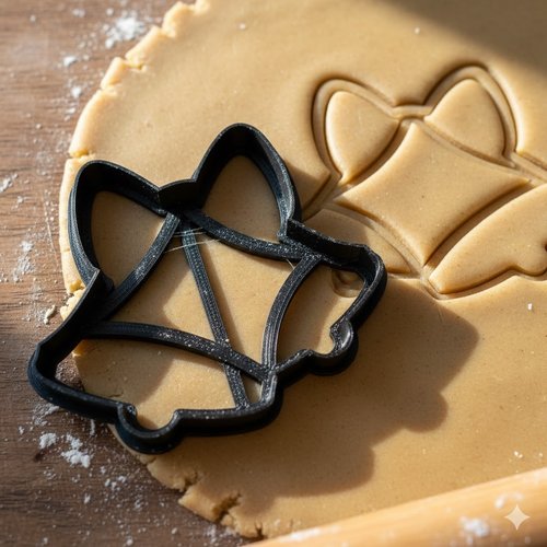 Emporte-piece cloches de noel 8 cm - moule biscuit patisserie