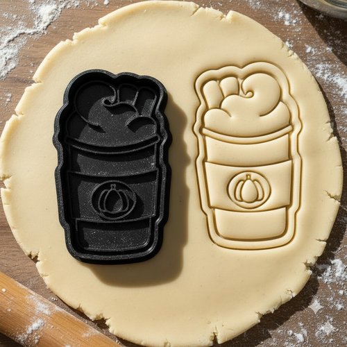 Emporte-piece pumpkin spice latte 8 cm - moule biscuit automne