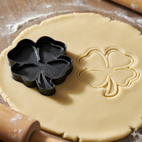 Emporte-piece trefle 4 feuilles 8 cm - moule biscuit patisserie